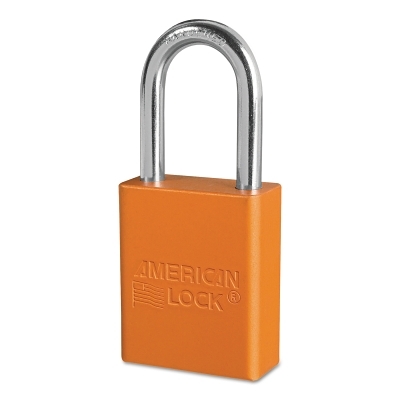 ORANGE SAFETY LOCK-OUT PADLOCK KEYED DIF